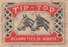 Belgian matchbox label