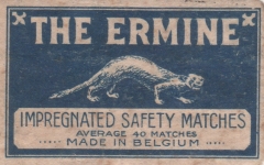 Belgian matchbox label