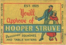 Belgian matchbox label