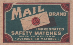 Belgian matchbox label