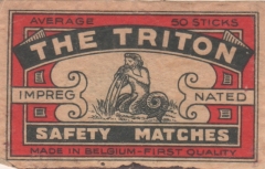 Belgian matchbox label