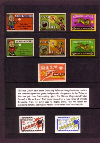 India, Pakistan, China, Czech labels