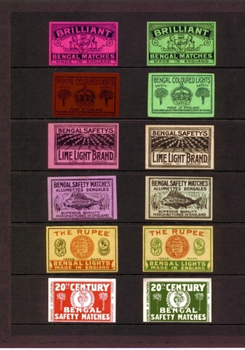 Labels from Octavius Hunt, Bristol, UK