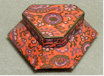 Flared box, irregular hexagon