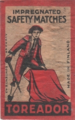 Finnish matchbox label