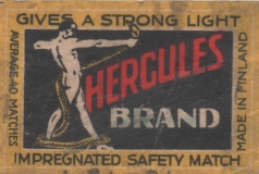 Finnish matchbox label