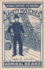 Finnish matchbox label