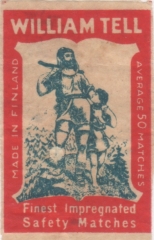 Finnish matchbox label
