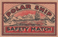 Finnish matchbox label