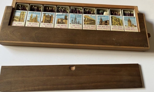 Samples from Fosforera Española, 1958-1965, 37 x 10 x 3 cm