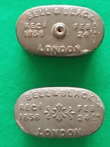 Patent Wax Vestas and Patent Gas Congreves both Reg’d Feb 24th 1858, 48x27x43mm & 48x27x51mm
