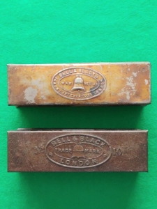 Two size 10 tins (Contents 1,000), 130x40x40mm, 127x38x38mm