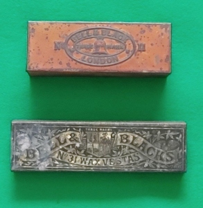 Another uncommon No.11 tin (128x45x41mm) plus a size 31 tin (160x45x20mm)
