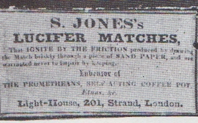 S Jones’ first Lucifer box