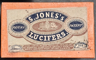 S Jones Lucifers box
