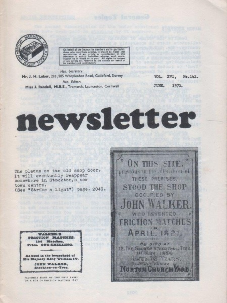 1970 Newsletter