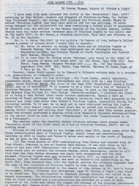 1975 Newsletter