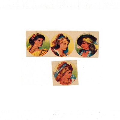 A Kohn labels, for the top of cylindrical boxes