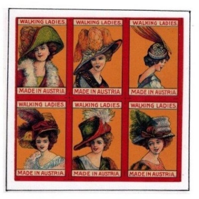 Set of Six - Walking Ladies