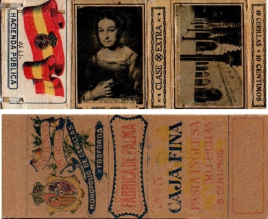 Matchboxes from Hacienda Pública