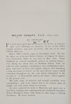 Miller Christy obituary, page 2