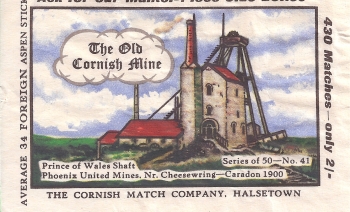 Dozen packet label, Prince of Wales Shaft