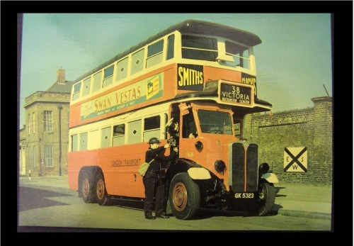 World War II bus advertising Swan Vestas