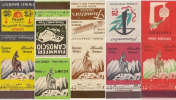 Bookmatches from 1950 - 1960