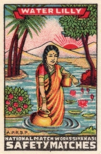 Water Lily brand, 36 x 53 mm